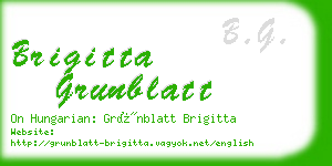 brigitta grunblatt business card